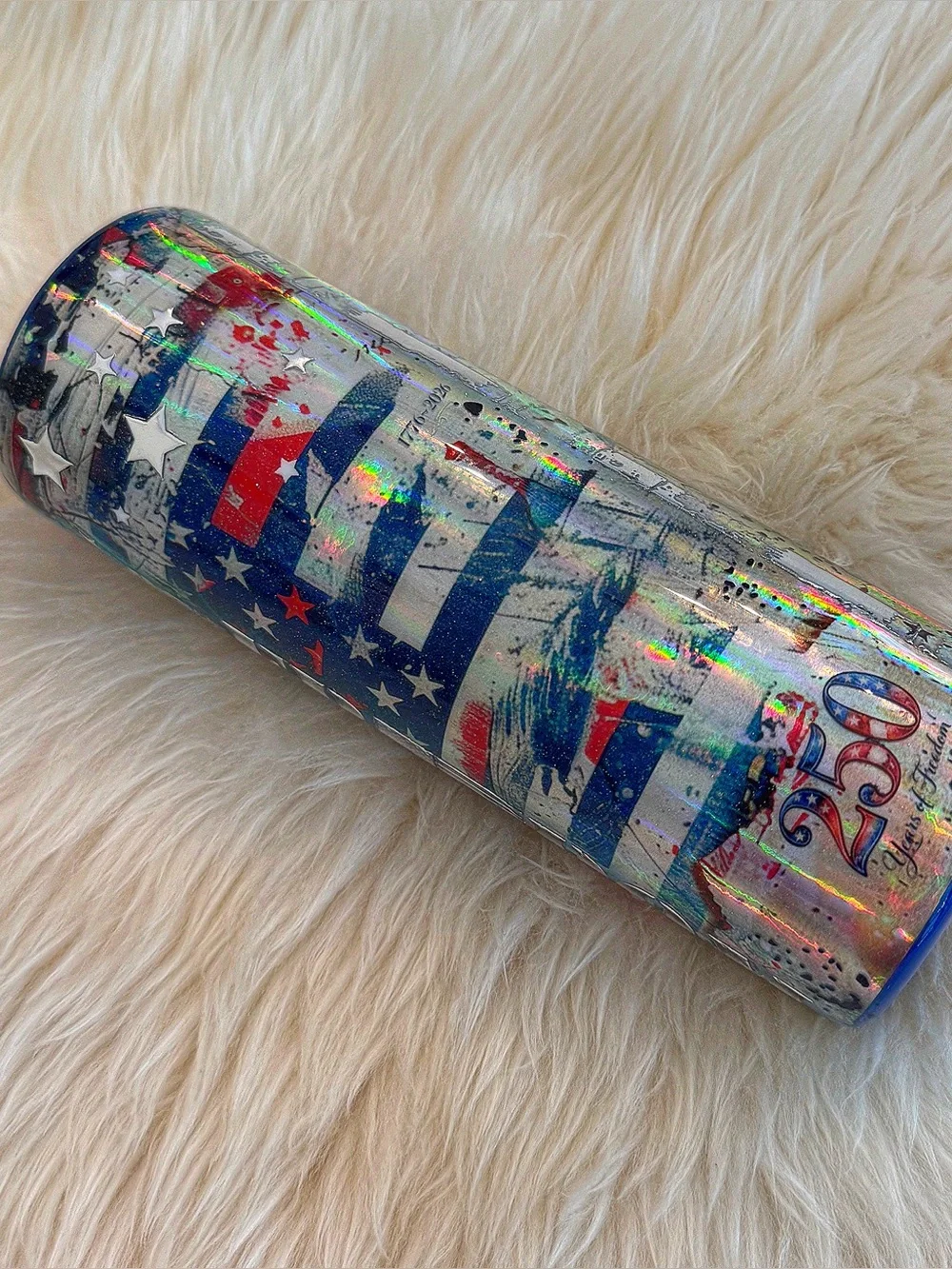 250th Anniversary | 4th of July | Patriotic | Handmade Epoxy Tumbler | 20oz